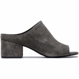 Phillip Lim Woman Cube Suede Mules Dark Gray
